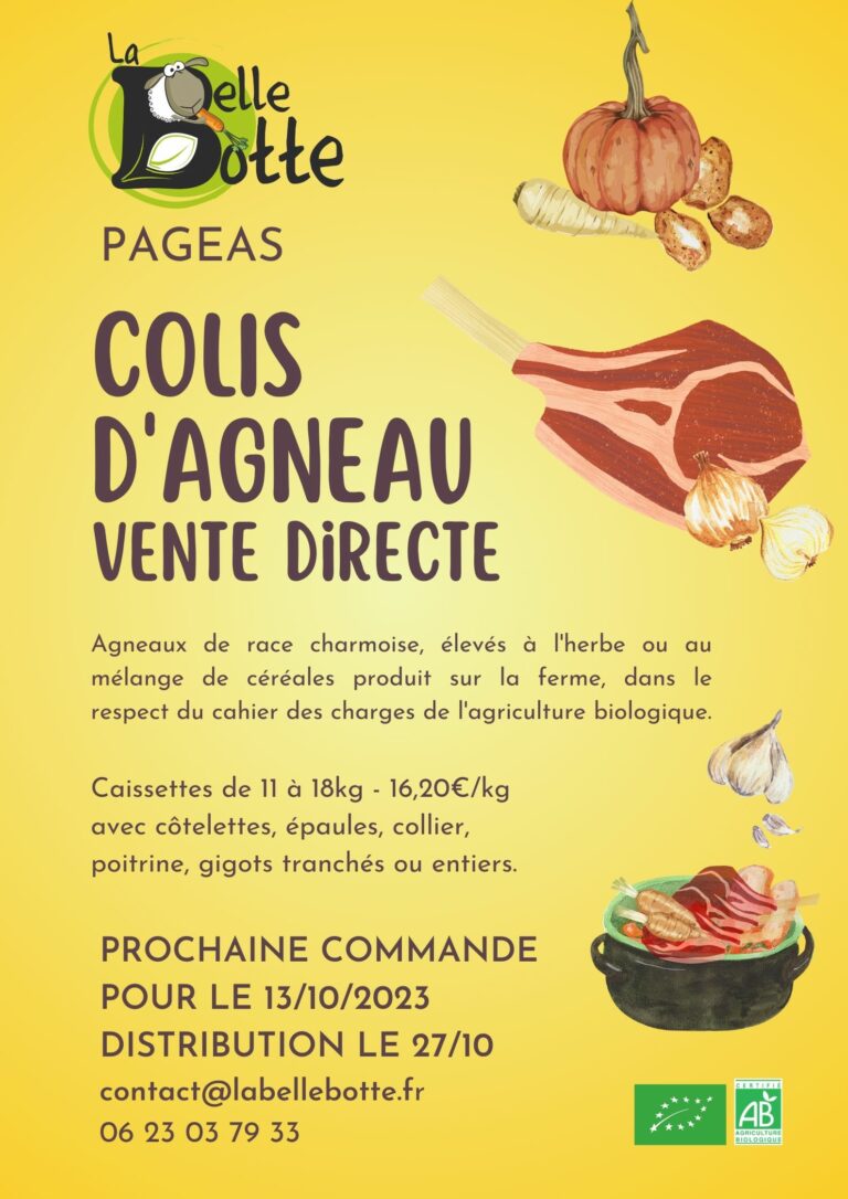 affiche commande agneau